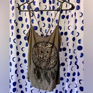 Comfy Metallic Owl Cami